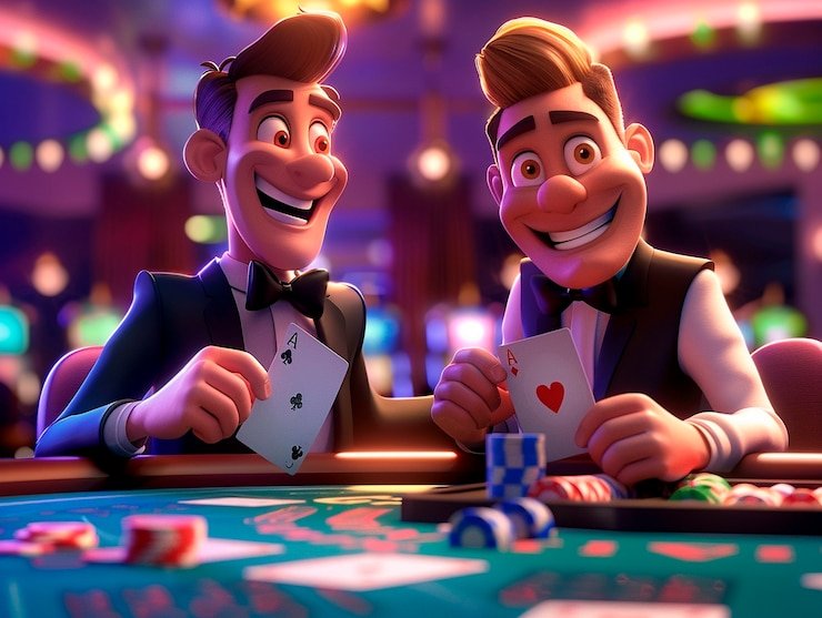 Close-up of hand rankings displayed on akasa slot Casino Hold'em game interface showing poker hand progression